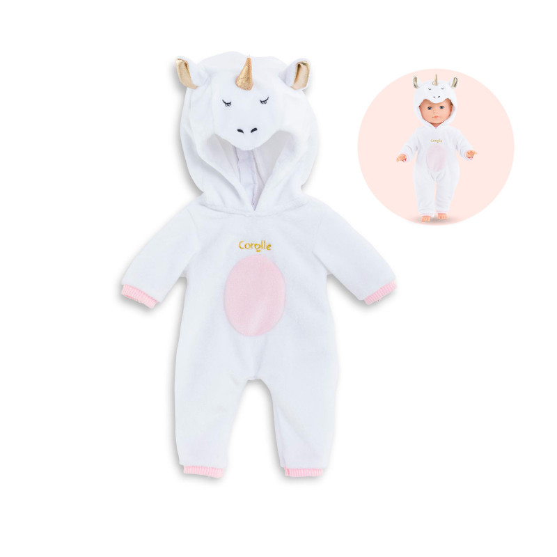 Unicorn pajamas for "ma Corolle" doll