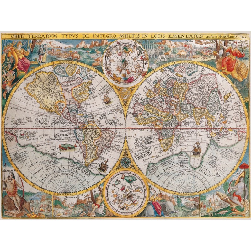 World Map 1594 [1500] - RAV-163816 - Ravensburger - Puzzles - Le Nuage de Charlotte