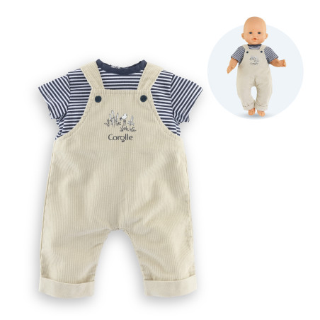 T-shirt & Overall for 36 cm Baby Doll