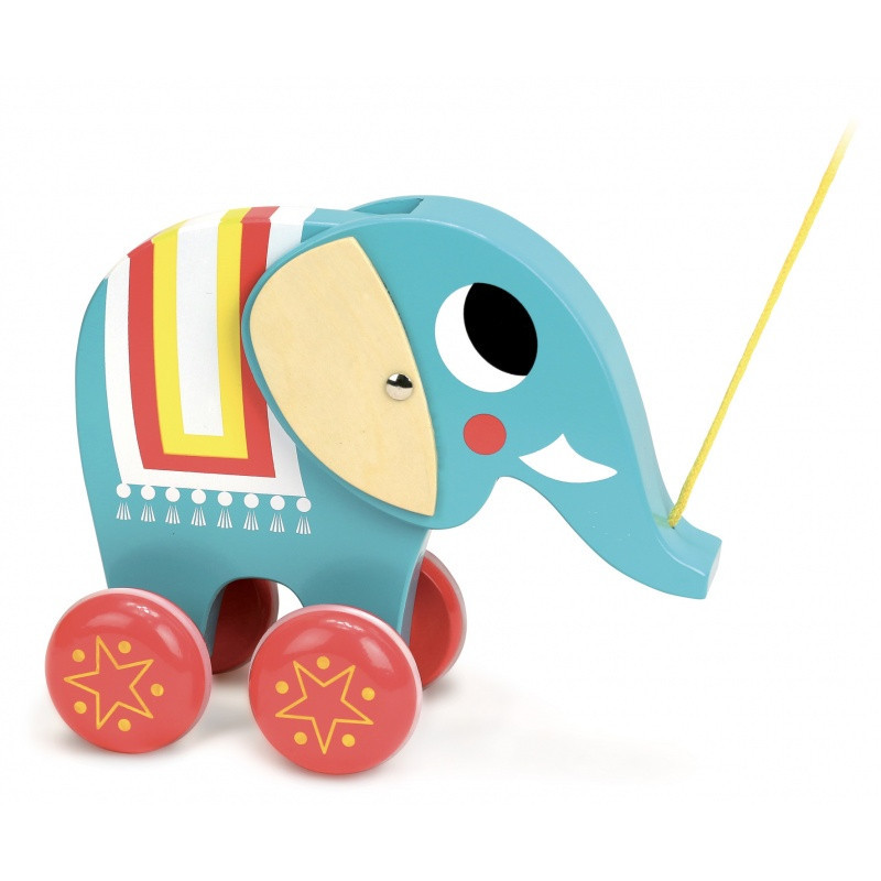 Acheter Elephant pull toy - Pull Along Toys - Vilac - Le Nuage de C...