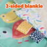 Bright Starts - Fuzzy Feelies Soothing Blankie - Tropical Trio