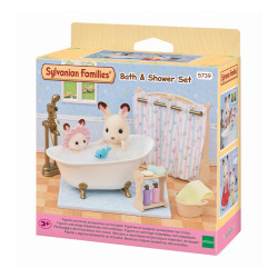 The bathtub and shower set