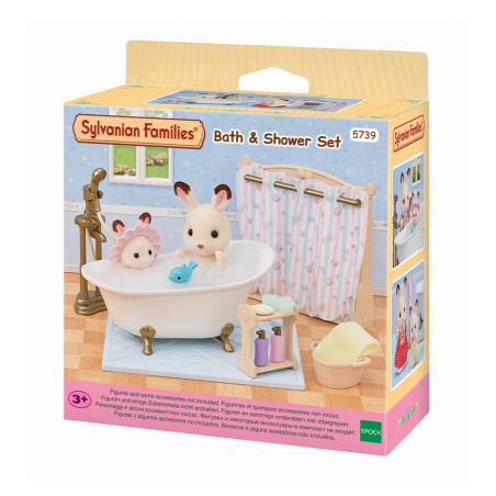 The bathtub and shower set