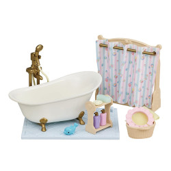 The bathtub and shower set