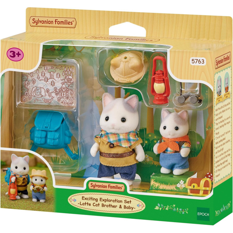 Exciting Exploration Set - Latte Cat Brother & Baby