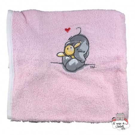 Changing cushion cover - Humphrey's Corner pink - BBJ-hchumprose - bébé-jou - Bath linen - Le Nuage de Charlotte