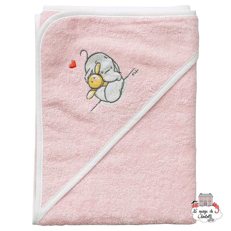 Bébé-jou Cape de bain - Humphrey's Corner rose - BBJ-cbhumpros - bébé-jou - Trousses et linge de bain - Le Nuage de Charlotte