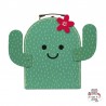 Valise Happy Cactus - S&B-GIF078 - Sass & Belle - Valises - Le Nuage de Charlotte