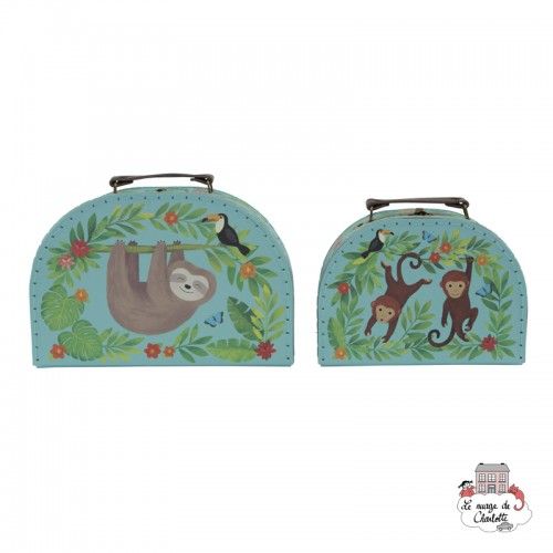 Set de 2 valises - Sloth and Friends - S&B0012 - Sass & Belle - Valises - Le Nuage de Charlotte