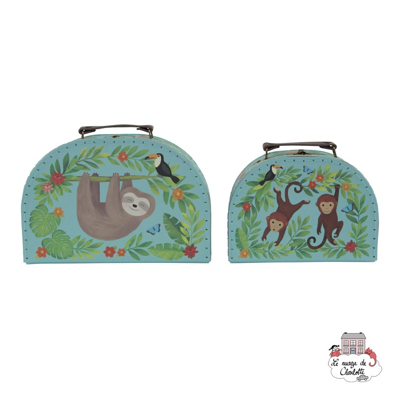 Set de 2 valises - Sloth and Friends - S&B0012 - Sass & Belle - Valises - Le Nuage de Charlotte