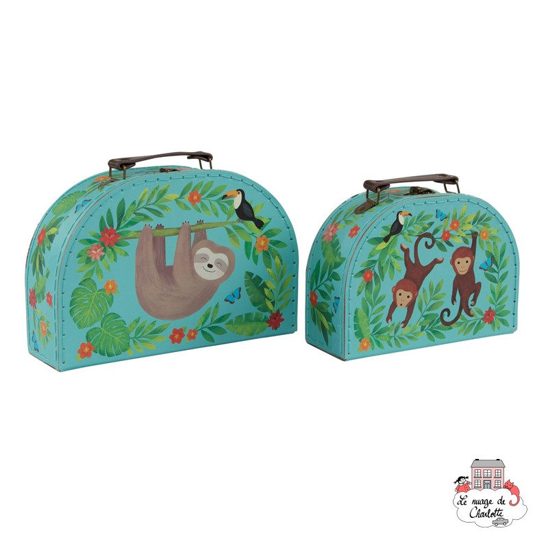 Set de 2 valises - Sloth and Friends - S&B0012 - Sass & Belle - Valises - Le Nuage de Charlotte