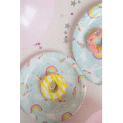 Plates - Party - Unicorn SMALL - 18 cm (8 pcs)