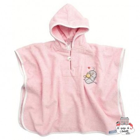 Bath poncho (T86/92) - Humphrey's corner Pink - BBJ-pbhumpros - bébé-jou - Bath linen - Le Nuage de Charlotte