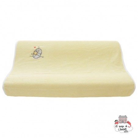 Changing cushion cover - Humphrey's corner Yellow - BBJ-hchumpjau - bébé-jou - Bath linen - Le Nuage de Charlotte