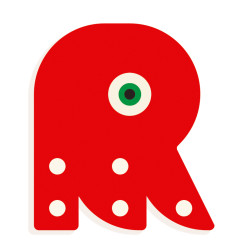 R - Graphic animal letter