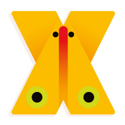 X - Graphic animal letter