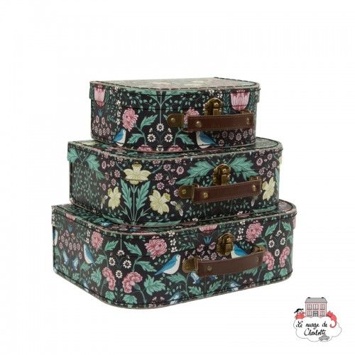 Midnight Garden Suitcases - Set of 3 - S&B0013 - Sass & Belle - Suitcases - Le Nuage de Charlotte