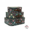 Set de 3 valises - Midnight Garden Suitcases - S&B0013 - Sass & Belle - Valises - Le Nuage de Charlotte