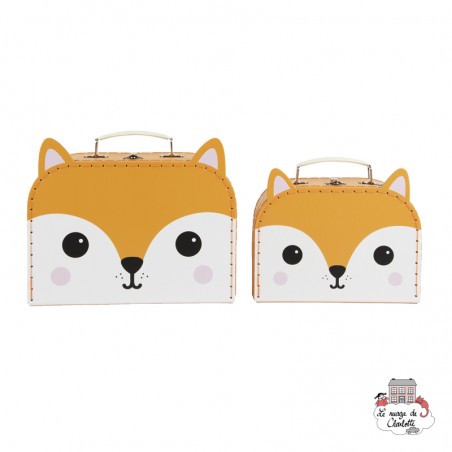 Set de 2 valises - Hiro Fox Kawaii Friends - S&B0018 - Sass & Belle - Valises - Le Nuage de Charlotte