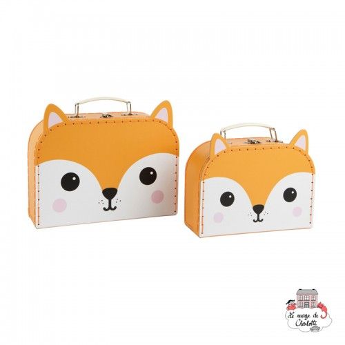 Set de 2 valises - Hiro Fox Kawaii Friends - S&B0018 - Sass & Belle - Valises - Le Nuage de Charlotte