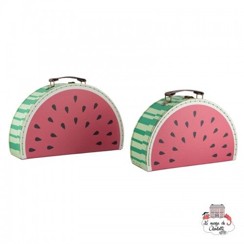 Watermelon Suitcases - Set of 2 - S&B0019 - Sass & Belle - Suitcases - Le Nuage de Charlotte