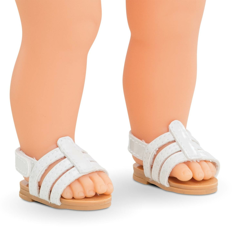 White sandals for ma Corolle doll