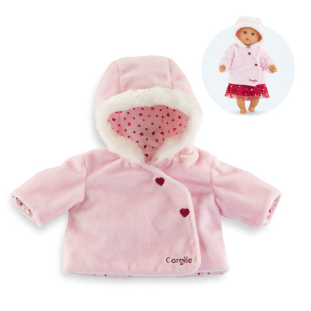 Petals of Hearts Coat for 30 cm baby doll