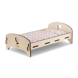 Wooden bed for 30 and 36 cm dolls