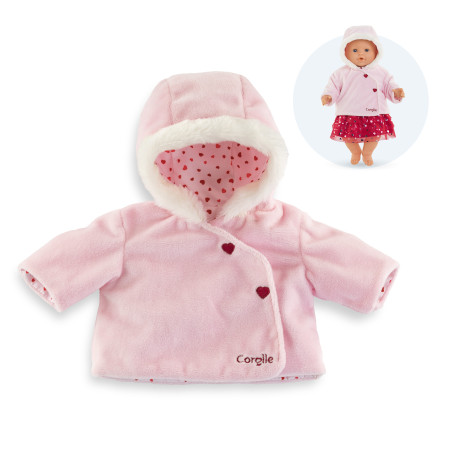 Pétales de Cœurs Coat for 36 cm baby doll