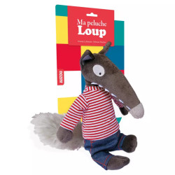 Ma peluche Loup - Marinière et jean