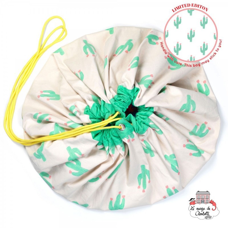 Sac de rangement, tapis - Cactus (Edition Limitée) - PNG-CACTUSLE - play&go - Sacs play&go - Le Nuage de Charlotte