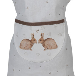 Acheter Kitchen apron - Beige pink butterflies - Cook like a grown-...