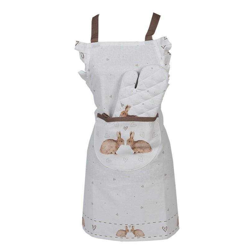 Acheter Kitchen apron - Beige pink butterflies - Cook like a grown-...