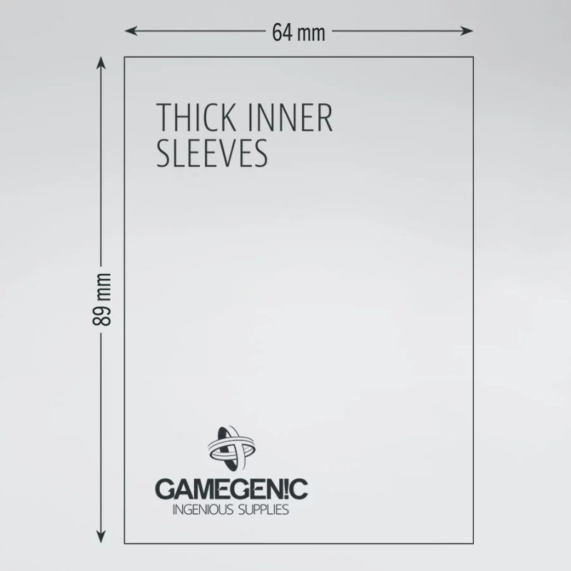 Gamegenic - Thick inner sleeves 64 x 89 mm