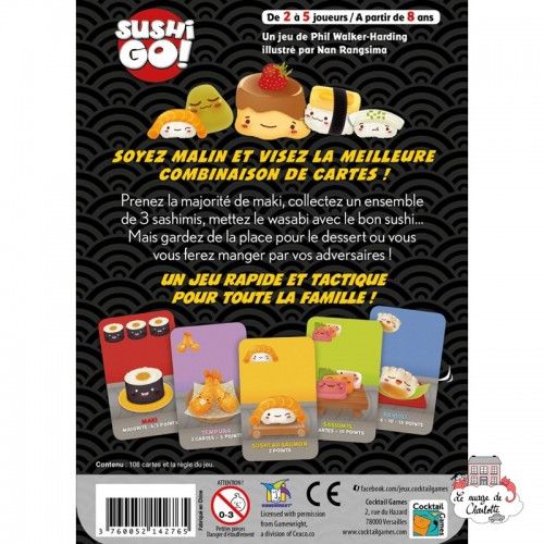 Sushi Go! - COG-INT0100 - Cocktail Games - Jeux de société - Le Nuage de Charlotte