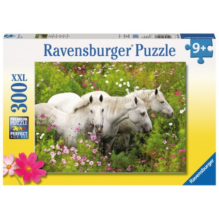 Chevaux dans un champ de fleurs - RAV-132188 - Ravensburger - Puzzles pour les plus grands - Le Nuage de Charlotte