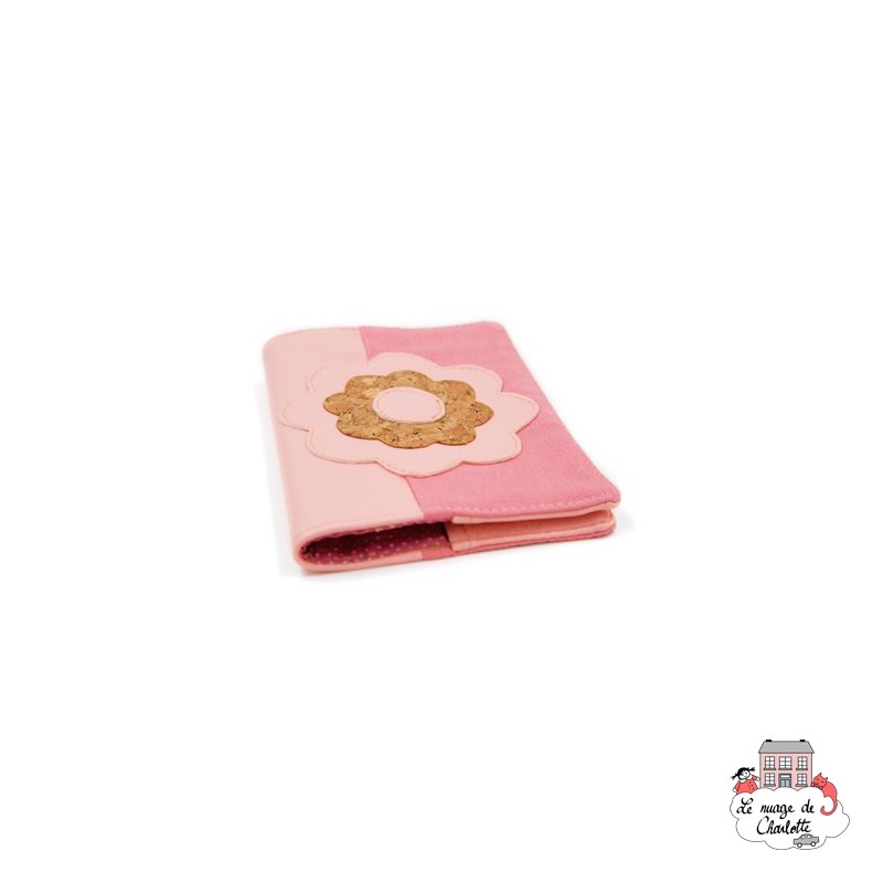 Couverture de Carnet de Santé Fleur - rose - NEB-BNCfloPB - By Nébuline - Couverture de Carnet de Santé - Le Nuage de Charlotte