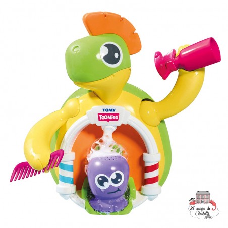 Toomies Ma Tortue Mousse & Coiff' - TOM-E72728 - Tomy - Jeux d'eau - Le Nuage de Charlotte