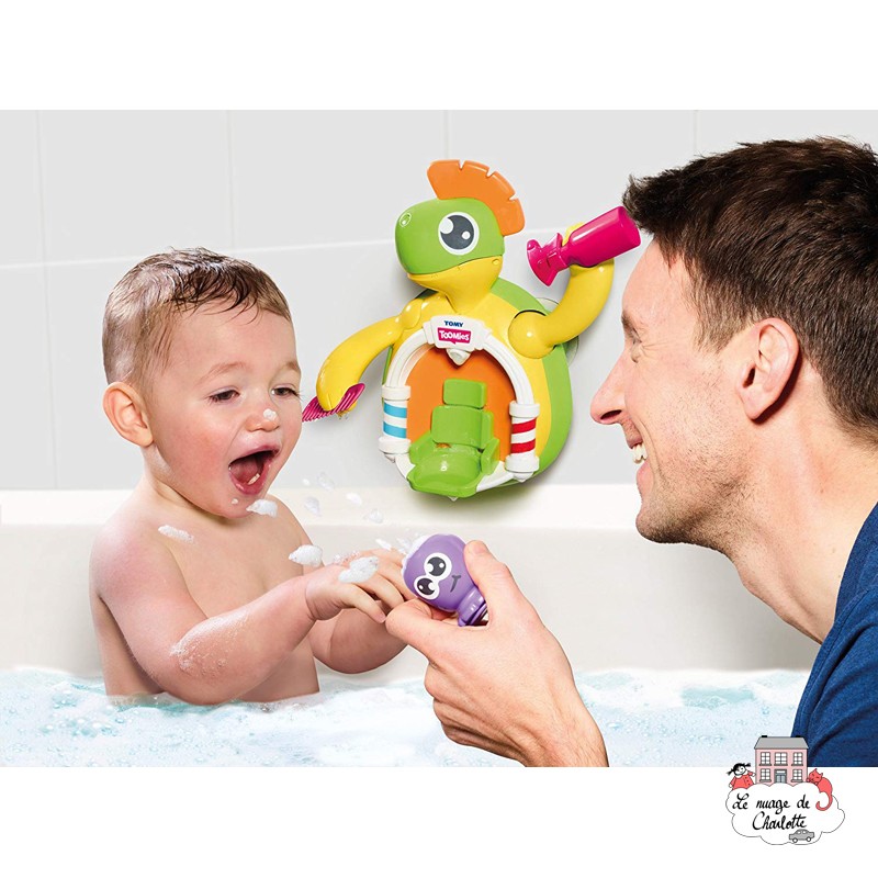 Toomies Ma Tortue Mousse & Coiff' - TOM-E72728 - Tomy - Jeux d'eau - Le Nuage de Charlotte