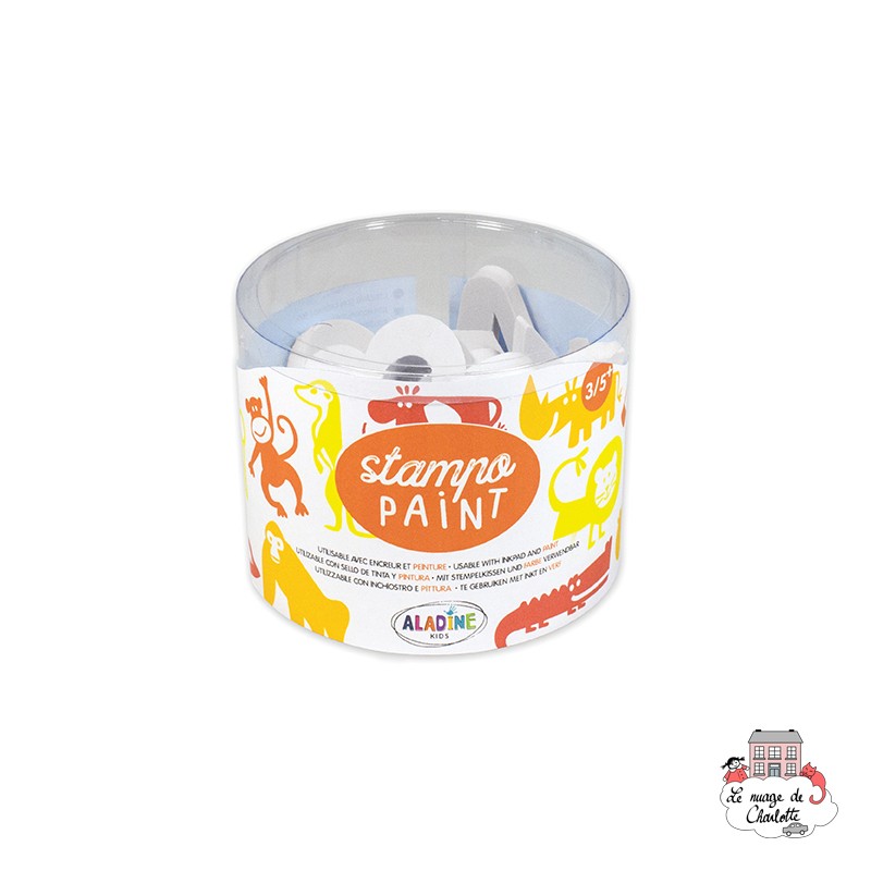 Stampo Paint - Savane - ALA-03247 - AladinE - Tampons enfants - Le Nuage de Charlotte