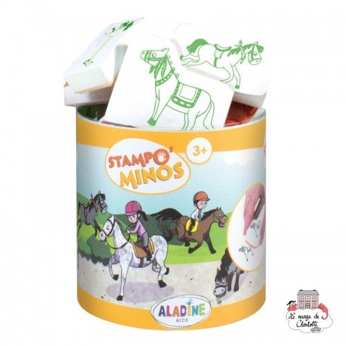 Stampo minos - Horses - ALA-85146 - AladinE - Children's Stamps - Le Nuage de Charlotte