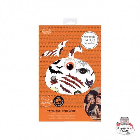 Stickers Tatoo - Halloween - ALA-41304 - AladinE - Toys and Games - Le Nuage de Charlotte