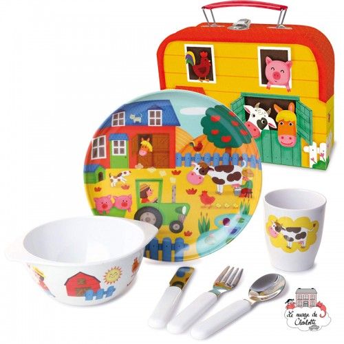 Set repas en mélanine pour les petits - VIL-0801 - Vilac - Assiettes et Bols - Le Nuage de Charlotte