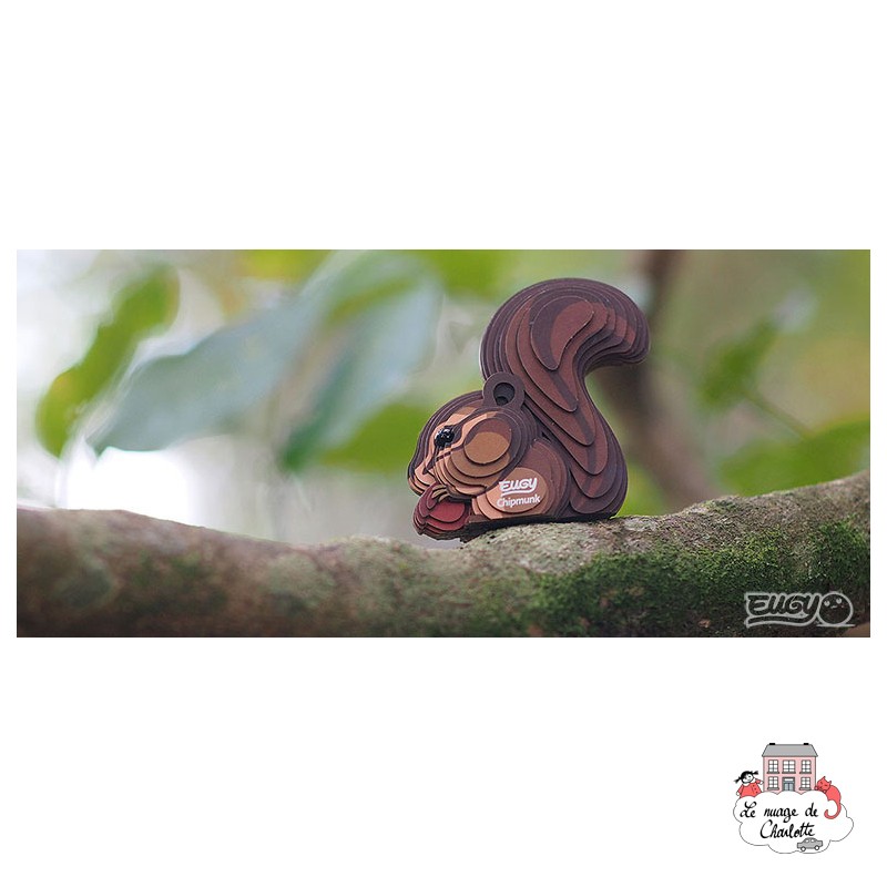 Eugy 041 - Chipmunk - EUG-5313957 - dodoland - Maquettes en carton - Le Nuage de Charlotte