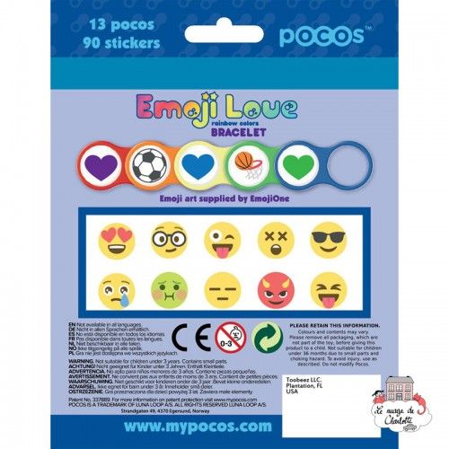 Pocos Emoji Love Bracelet Rainbow Colors 13 pocos - POC-101119 - Luna Loop - Pocos - Le Nuage de Charlotte