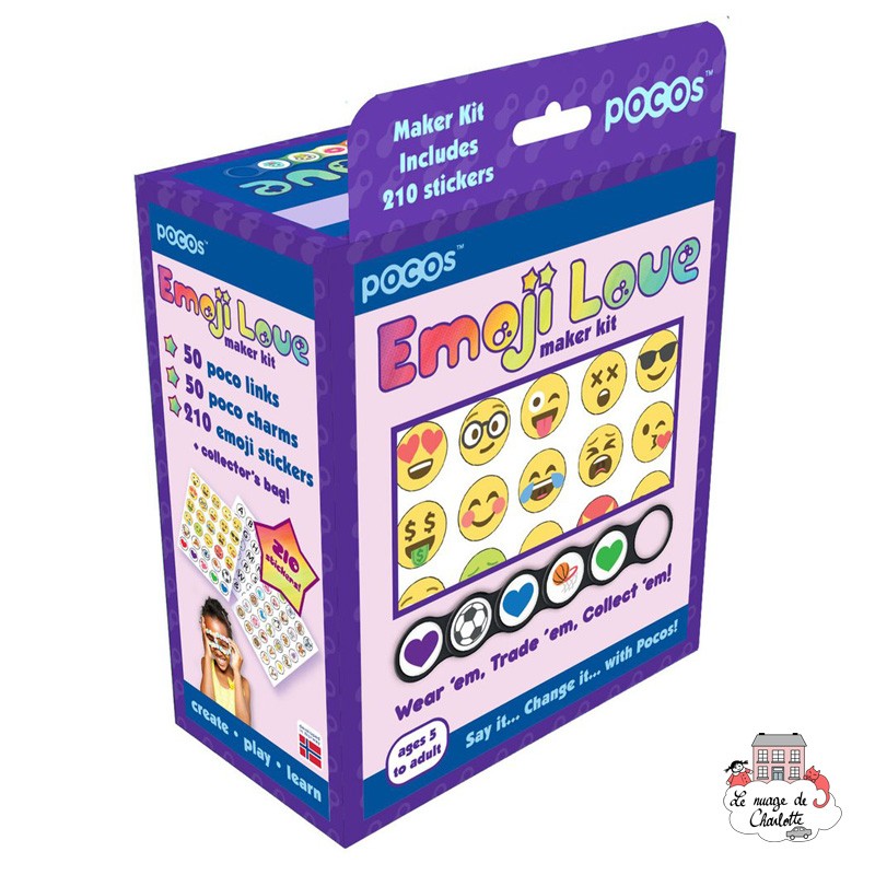 Pocos Emoji Love Maker Kit 50 pocos - POC-101121 - Luna Loop - Pocos - Le Nuage de Charlotte