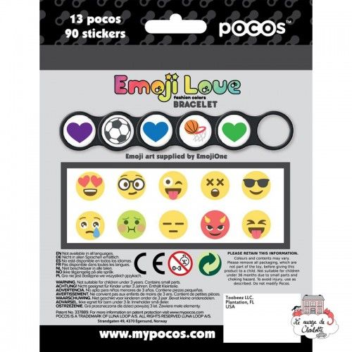 Pocos Emoji Love Bracelet Fashion Colors 13 pocos - POC-101124 - Luna Loop - Pocos - Le Nuage de Charlotte