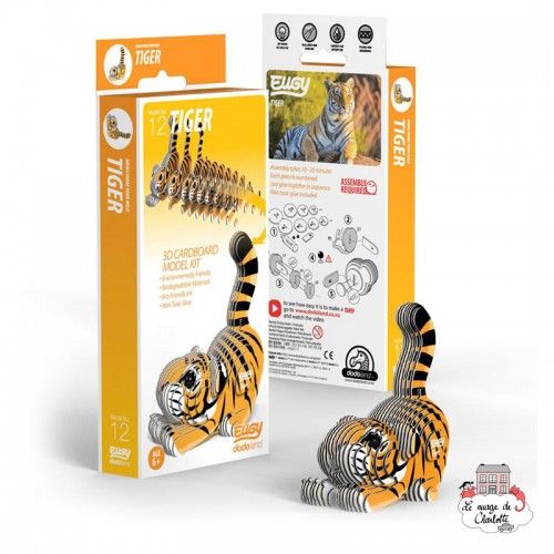 Eugy 012 - Tiger - EUG-5313910 - dodoland - Maquettes en carton - Le Nuage de Charlotte