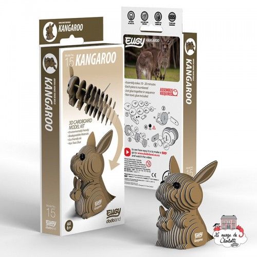 Eugy 015 - kangaroo - EUG-5313938 - dodoland - Maquettes en carton - Le Nuage de Charlotte