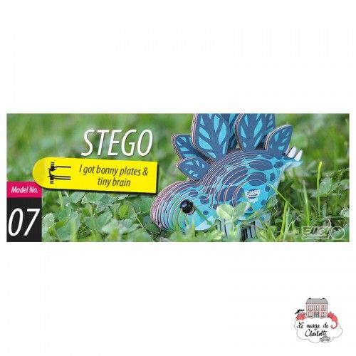 Eugy 007 - Stego Stegosaure - EUG-5313935 - dodoland - Maquettes en carton - Le Nuage de Charlotte